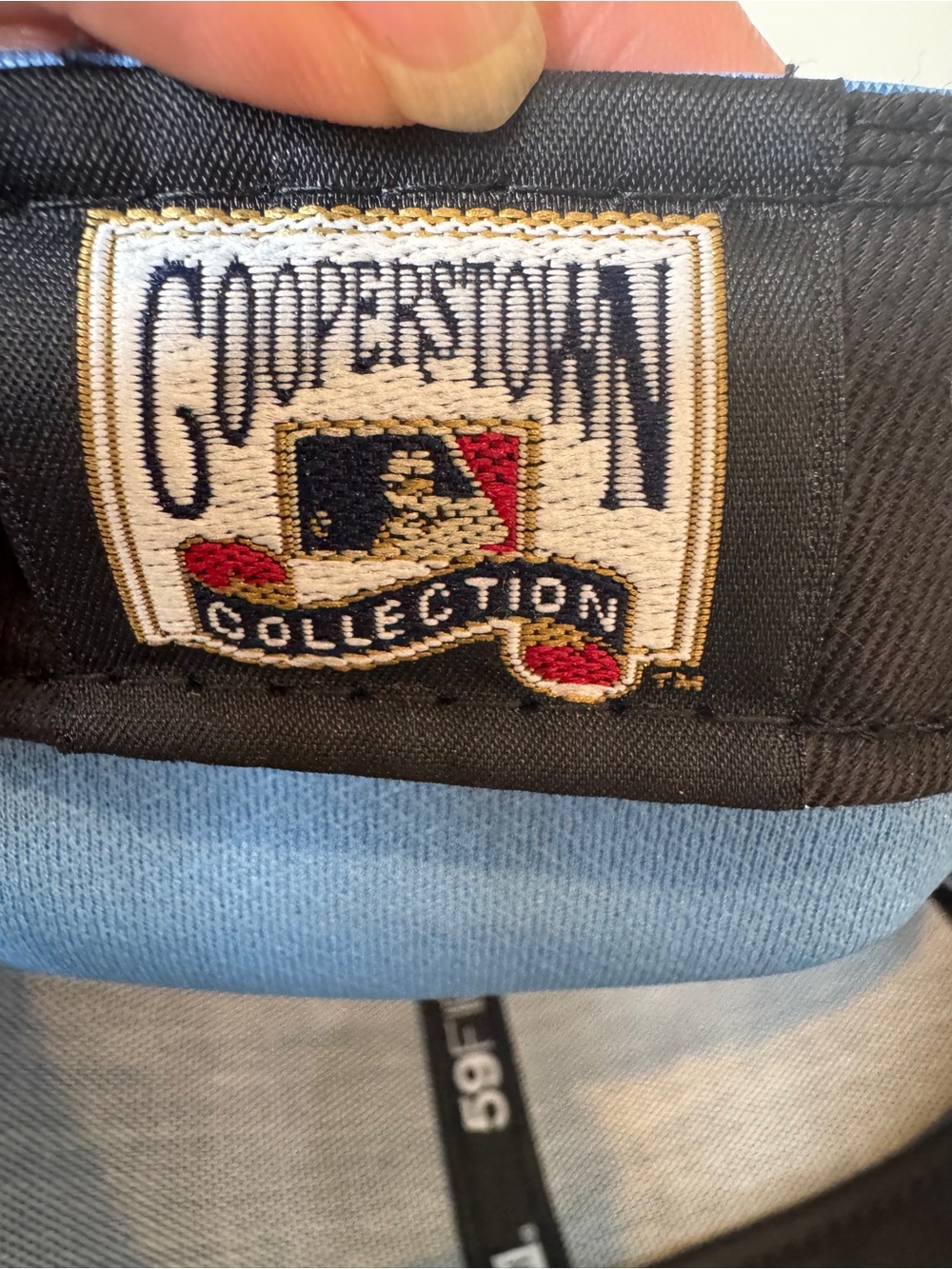 New Era Philadelphia Phillies Cooperstown Coll. Fitted 7 3/8 Light Blue MLB - Picture 7 of 9
